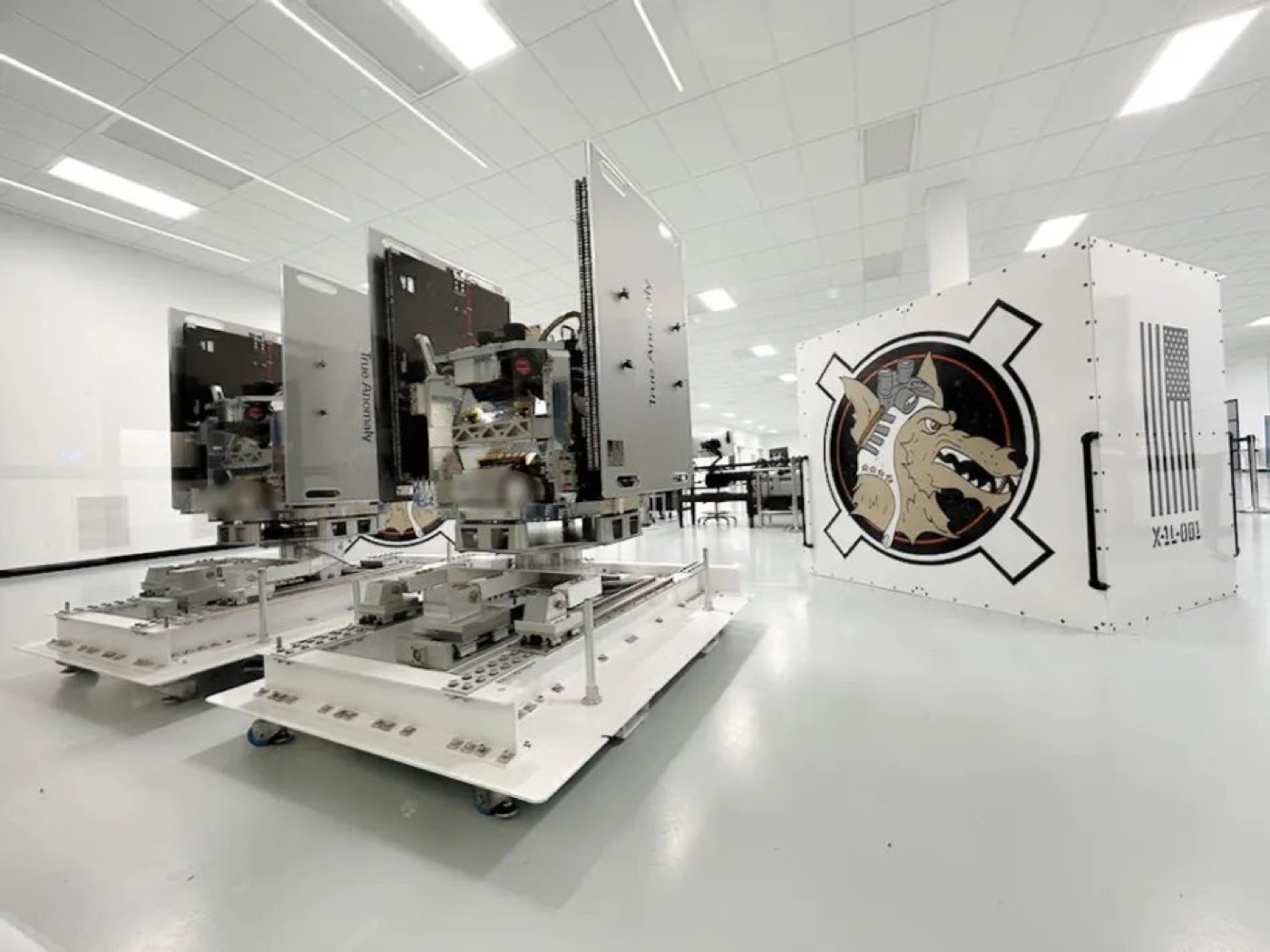 Two True Anomaly Jackal spacecraft before being packaged for delivery. Image: True Anomaly.